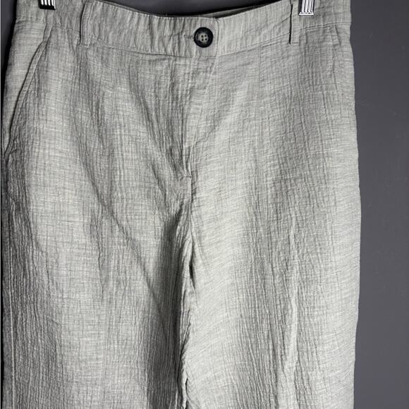Zara Light Gray Straight Leg Ankle Length Pants Size 4 - Picture 2 of 6